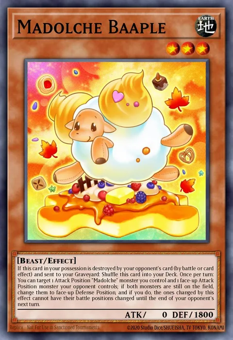 Madolche Baaple trading card