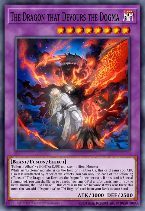 The Dragon that Devours the Dogma trading card