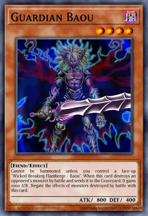 Guardian Baou trading card