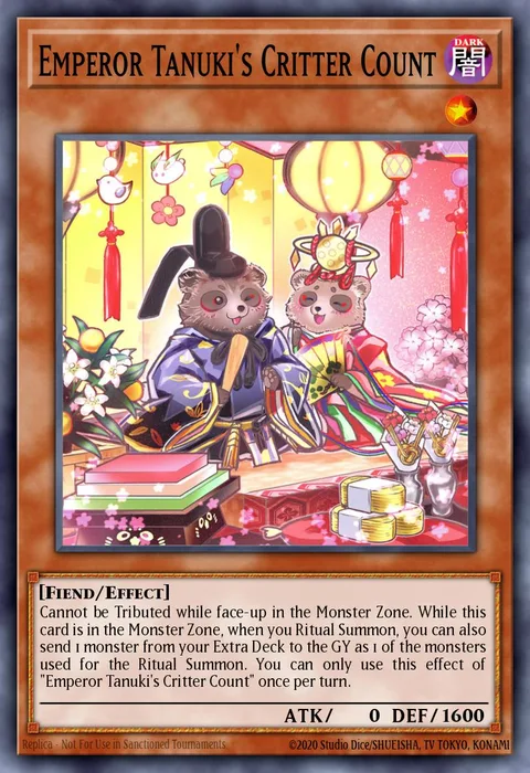Emperor Tanuki's Critter Count trading card