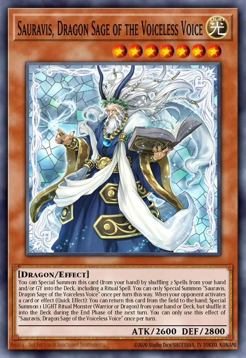 Sauravis, Dragon Sage of the Voiceless Voice trading card