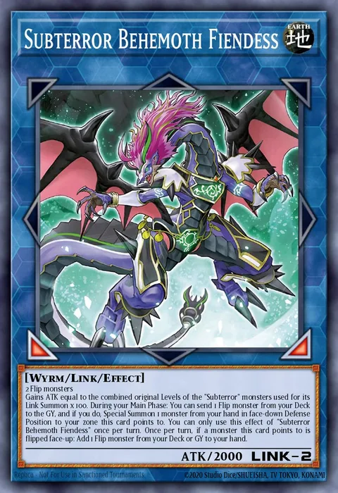 Subterror Behemoth Fiendess trading card
