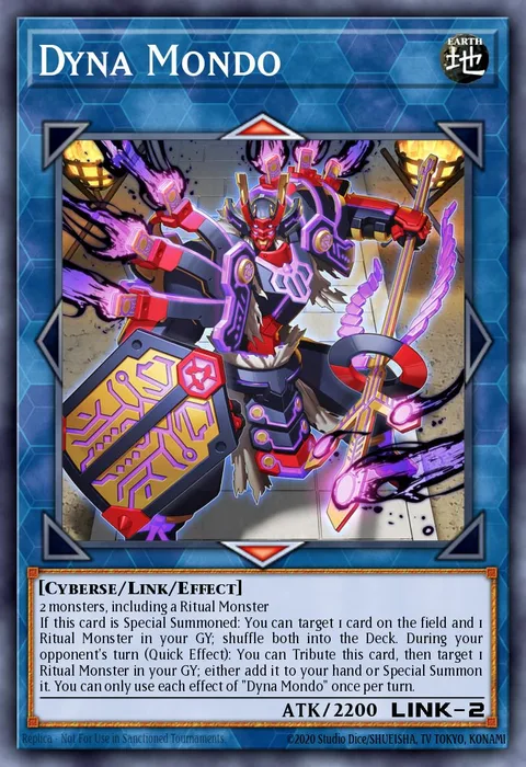 Dyna Mondo trading card