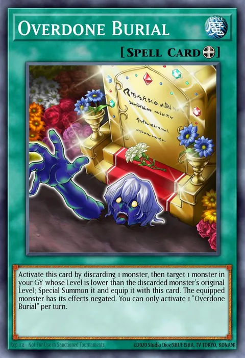 Overdone Burial trading card