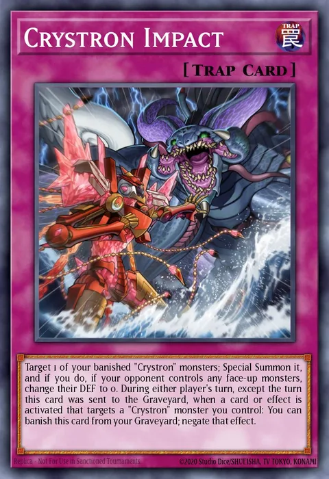Crystron Impact trading card