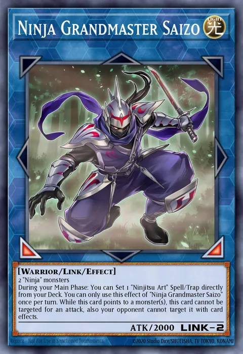Ninja Grandmaster Saizo trading card