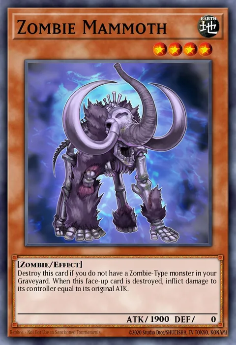 Zombie Mammoth trading card