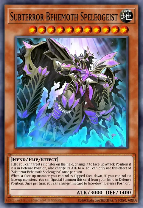 Subterror Behemoth Speleogeist trading card