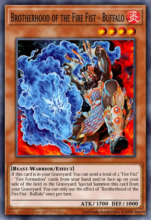 Brotherhood of the Fire Fist - Buffalo trading card
