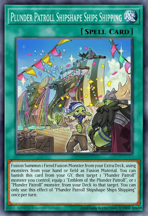 Plunder Patroll Shipshape Ships Shipping trading card