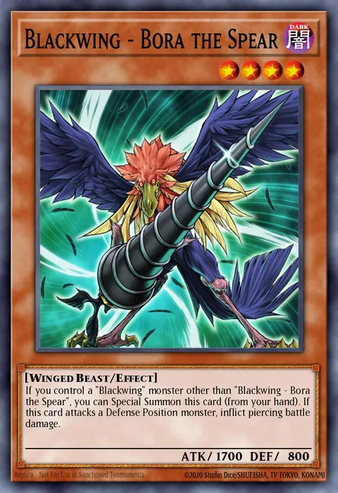 Blackwing - Bora the Spear trading card