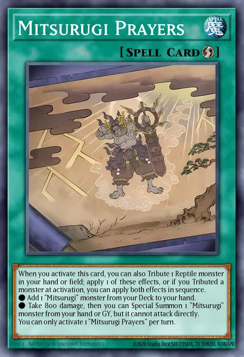 Mitsurugi Prayers trading card