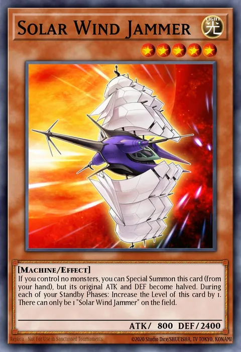 Solar Wind Jammer trading card