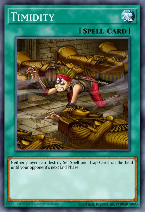 Timidity trading card