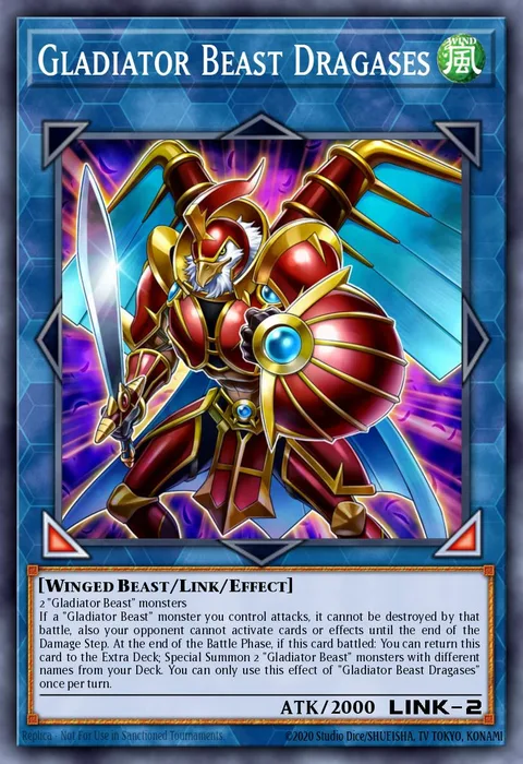 Gladiator Beast Dragases trading card