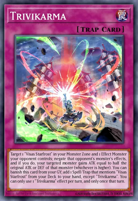 Trivikarma trading card