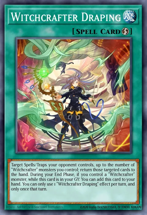 Witchcrafter Draping trading card