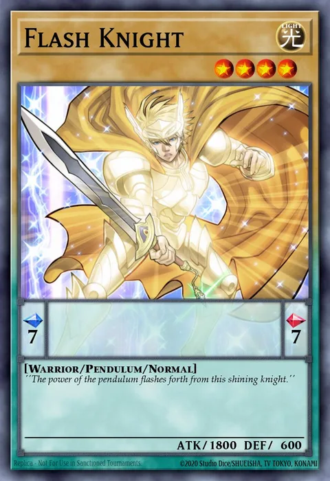 Flash Knight trading card