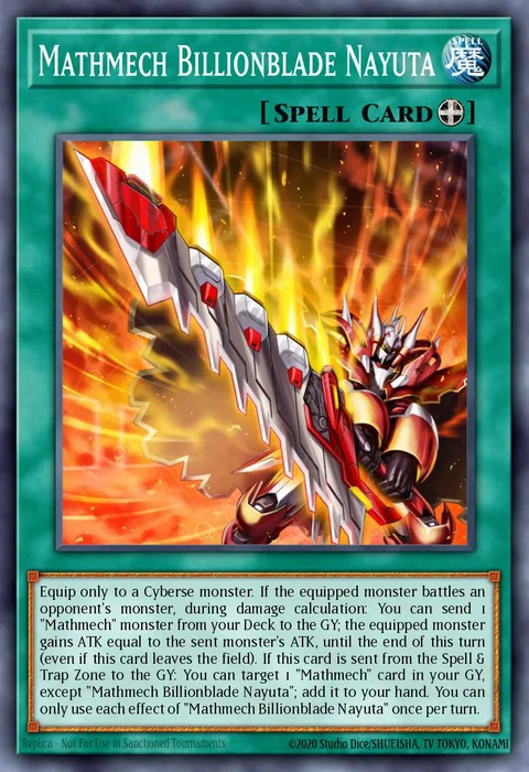 Mathmech Billionblade Nayuta trading card