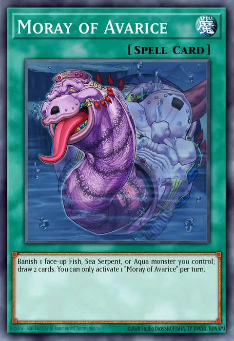 Moray of Avarice trading card