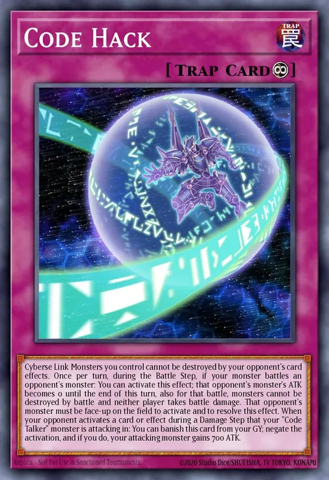 Code Hack trading card