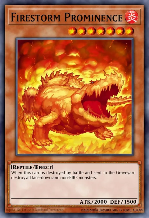 Firestorm Prominence trading card