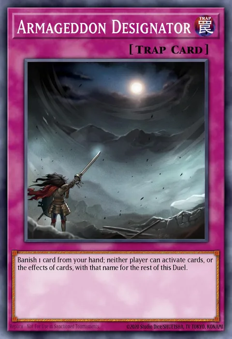 Armageddon Designator trading card