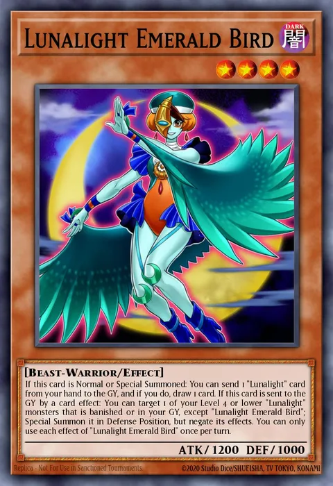 Lunalight Emerald Bird trading card