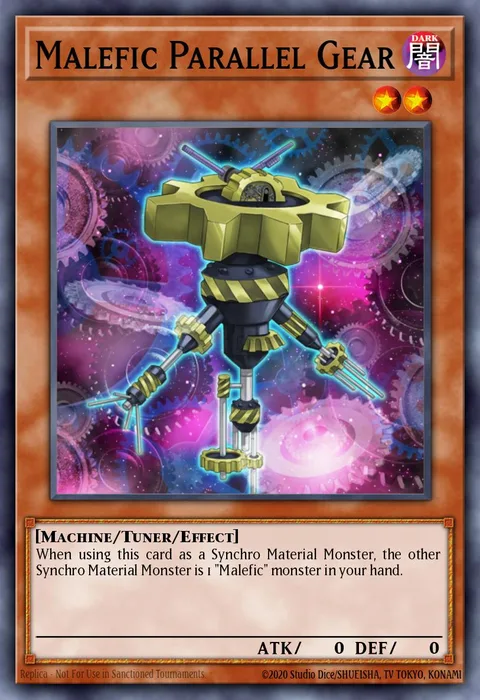Malefic Parallel Gear trading card