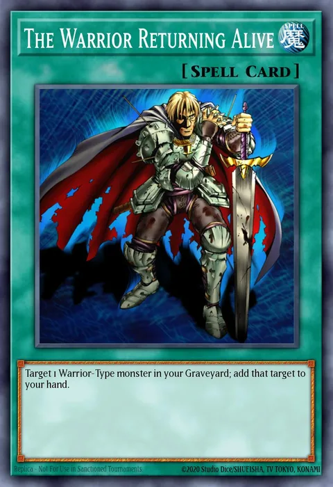 The Warrior Returning Alive trading card