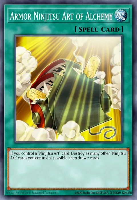 Armor Ninjitsu Art of Alchemy trading card