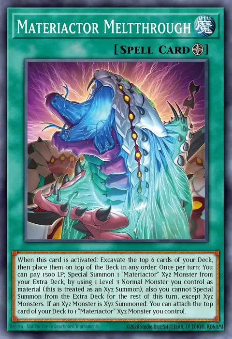 Materiactor Meltthrough trading card