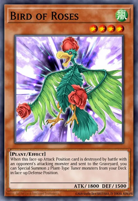 Bird of Roses trading card