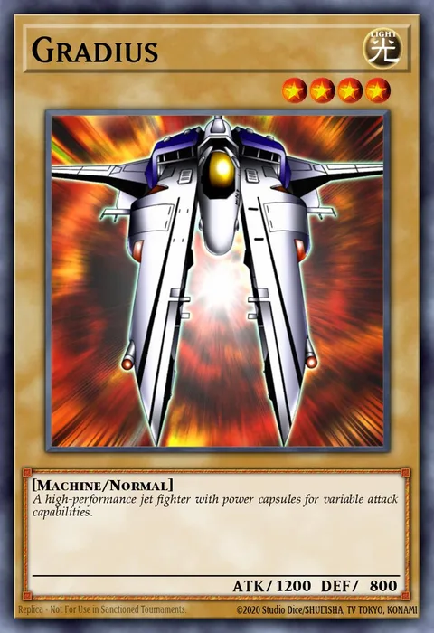 Gradius trading card