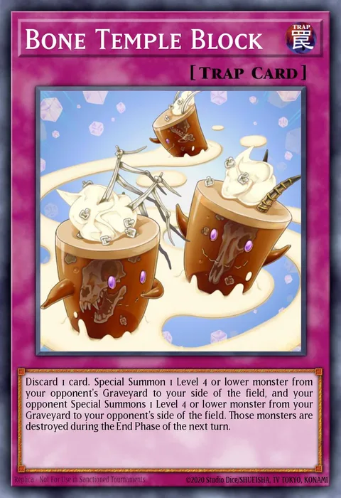 Bone Temple Block trading card