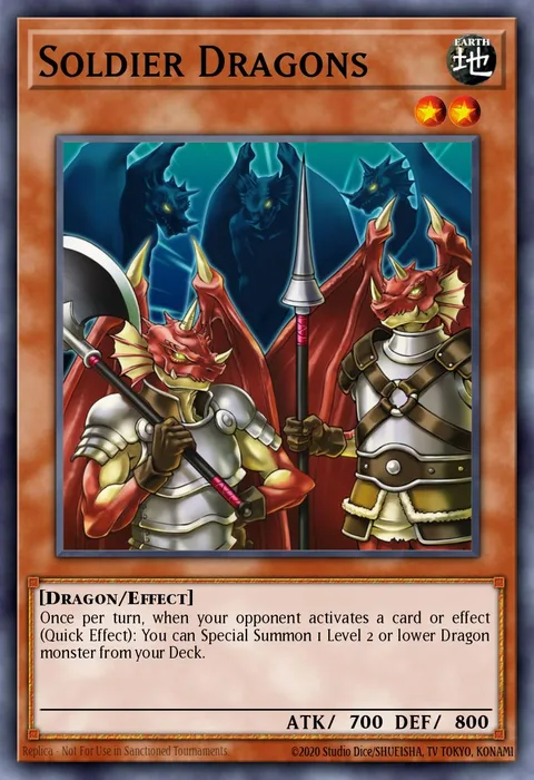 Soldier Dragons trading card