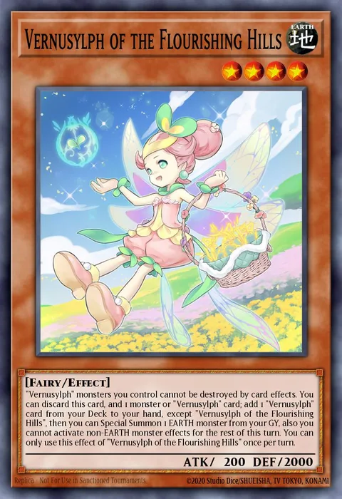 Vernusylph of the Flourishing Hills trading card