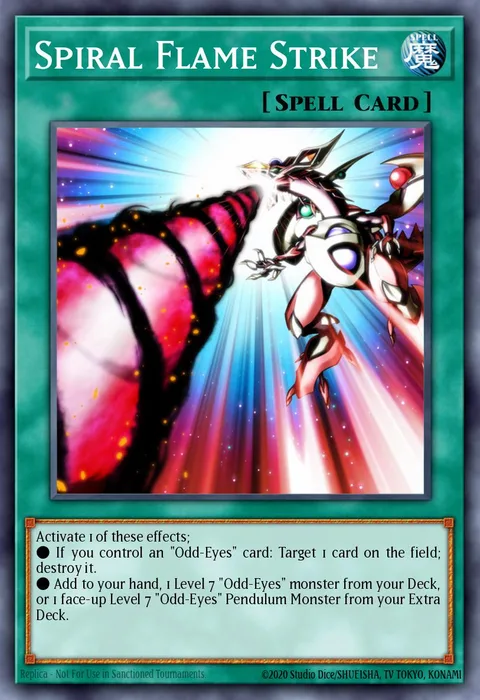 Spiral Flame Strike trading card