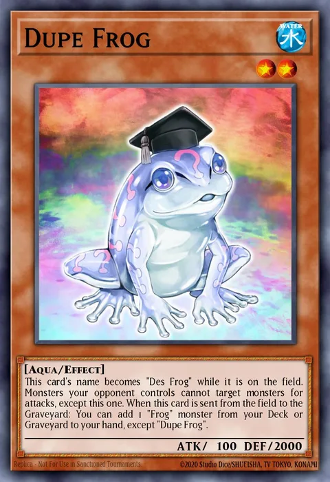Dupe Frog trading card