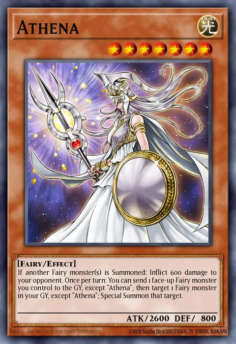 Athena trading card