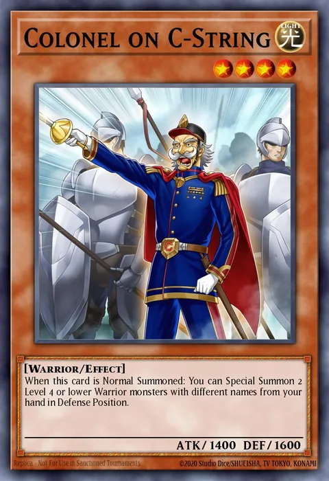 Colonel on C-String trading card