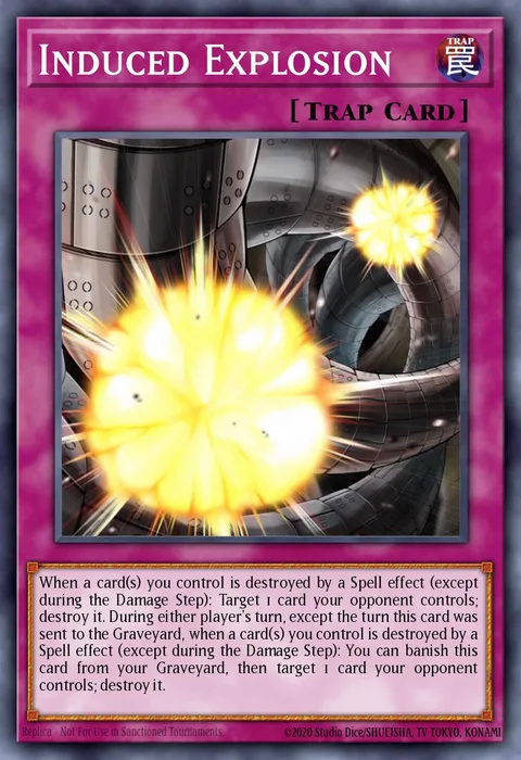 Induced Explosion trading card