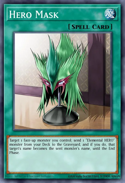 Hero Mask trading card