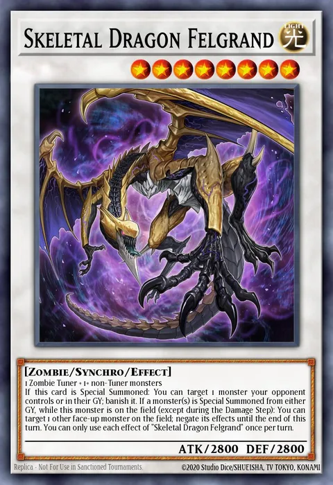 Skeletal Dragon Felgrand trading card