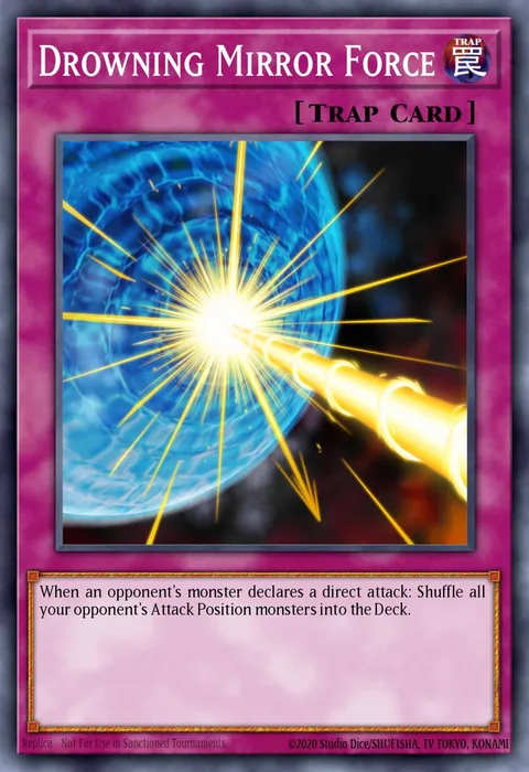 Drowning Mirror Force trading card