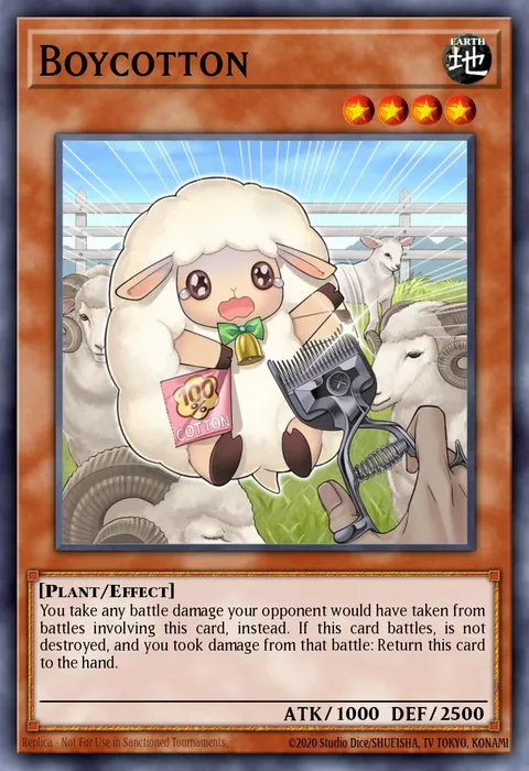 Boycotton trading card