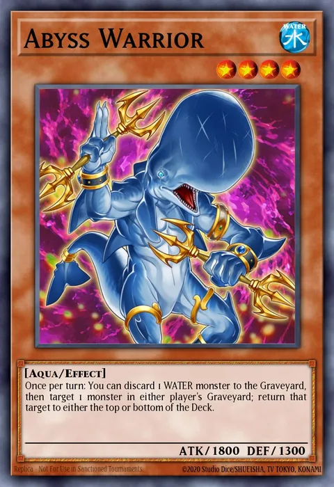 Abyss Warrior trading card