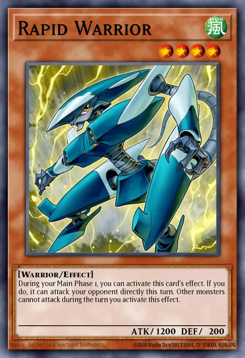 Rapid Warrior trading card