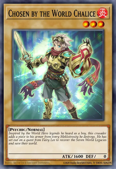 Chosen by the World Chalice trading card