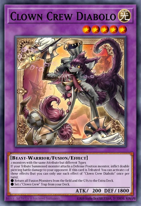 Clown Crew Diabolo trading card